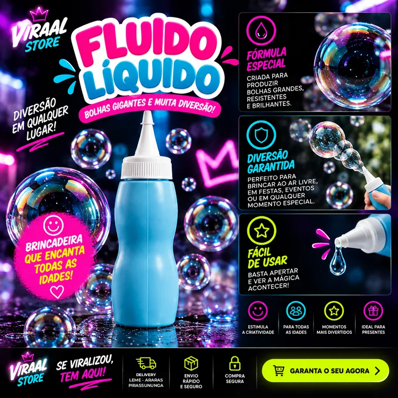 Refil líquido de bolha